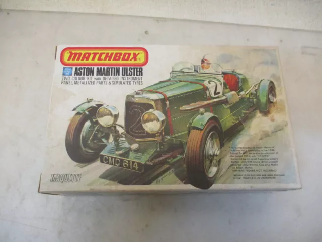 x-89402	Matchbox PK 301 1:32 Aston Martin Ulster Rennwagen Bausatz,geöffnet