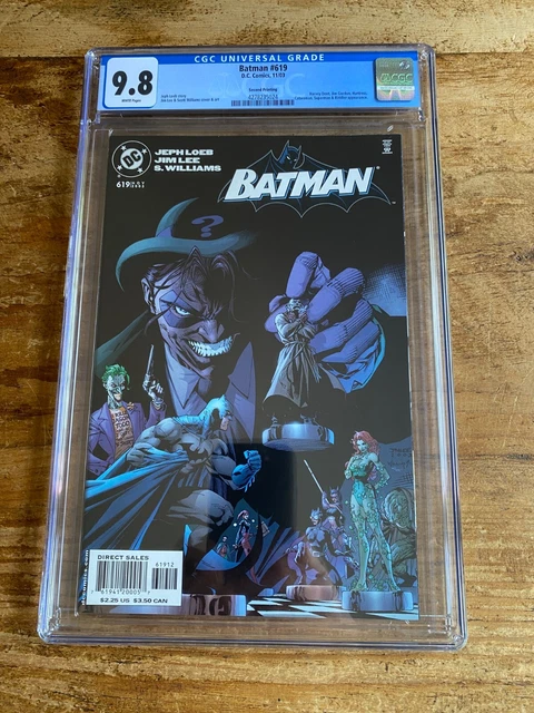BATMAN #619 CGC 9.8 2ND PRINT 1st App Hush Tommy Elliot IN Costume Key Jim Lee