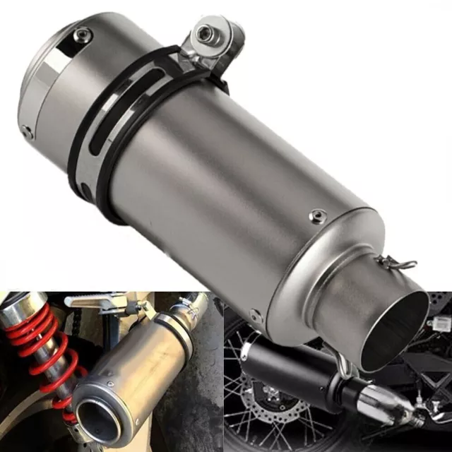 Universal For R6 R1 GSXR750 CBR600RR Slip On 38-51mm Motorcycle Exhaust Pipe