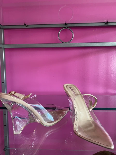 Clear Wedged Like Pointed Party Sexy Heels 7.5💕