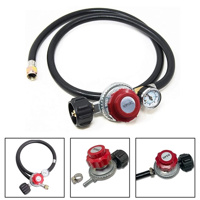 Regolatore Regolabile A Propano Ad Alta Pressione 0-20 Psi Con Tubo Flessibile Qcc1 Type1 Da 4 Piedi Adatto Per Bruciatore A Propano Friggitrice Per Tacchino Affumicatore E Altri Elettrodomestici - Foto 7