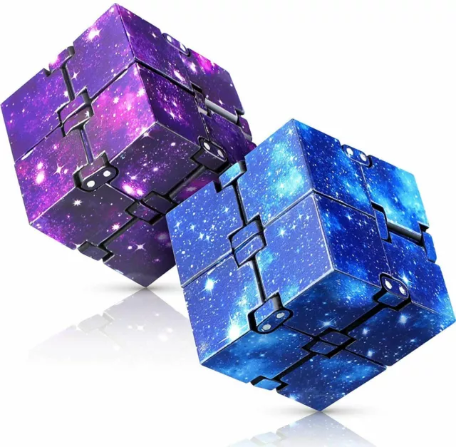 UK Stock Sensory Infinity Cube Fidget Toy for Stress Autism Anxiety Relief Kids