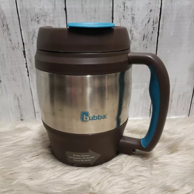Bubba Keg 52 oz Insulated Travel Mug Navy Brown & Turquoise with Bottle Opener
