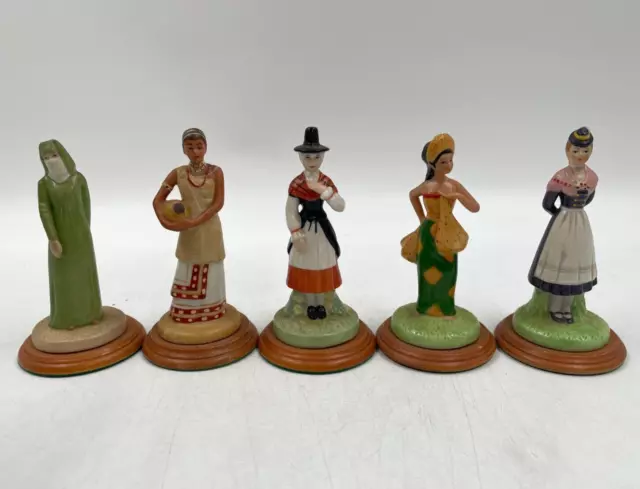 Danbury Mint Lovely Ladies Many Lands Figurine x 4 Various (Set 5) T2922 C3617 2