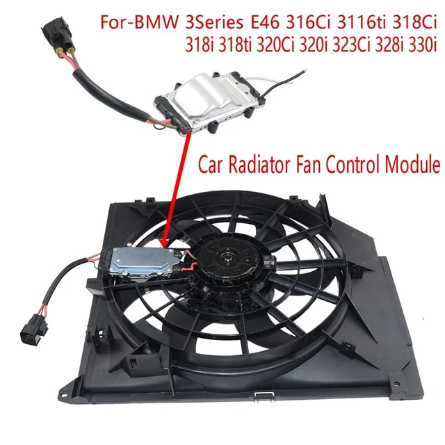CAR RADIATOR FAN Control Module for 3Series E46 316Ci 3116Ti 318Ci 318I