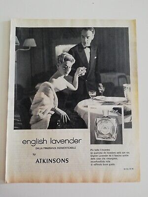 Clipping Pubblicità Advertising 1958 ATKINSONS ENGLISH LAVANDER Indimenticabile 
