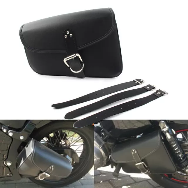 PU Leder Satteltasche Satteltasche Links Für Harley Sportster Iron 72 883 1200