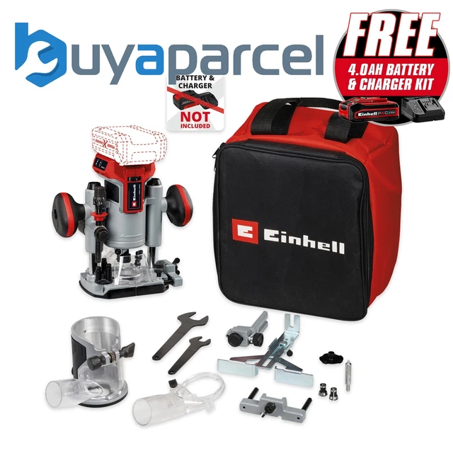 EINHELL PROFESSIONAL PXC 18v TP-RO 18v Cordless Brushless Router ...