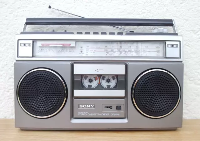 Ghettoblaster Sony Cfs -  55L   Stereo Radio Recorder