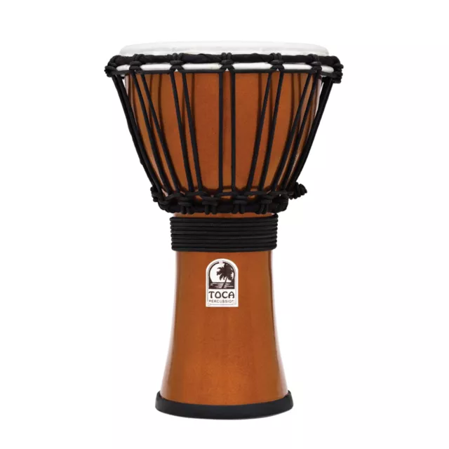 Toca Percussion ColorSound Djembe TFCDJ-7MO, 7", Orange