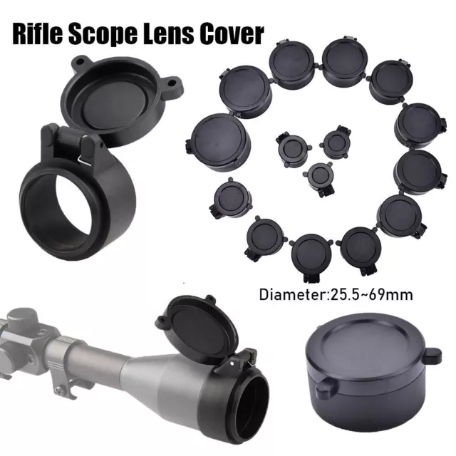 Caliber Flip Up Cap Objective Lense Lid Lens Cover Quick Spring Protection