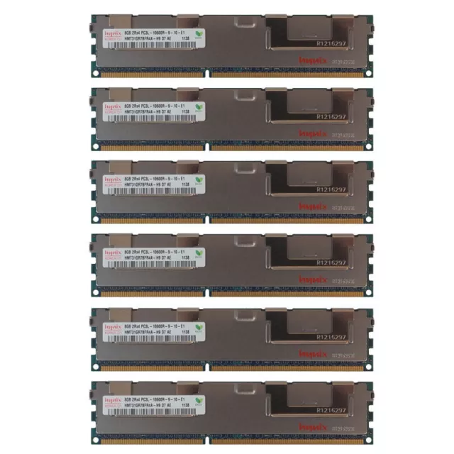 48GB Kit 6X 8GB Dell PowerEdge C2100 C6100 M610 M710 R410 M420 R515 Mémoire RAM