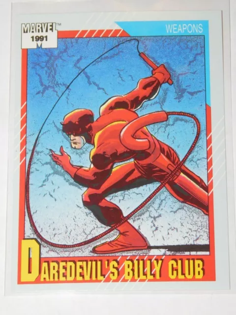 1991 Impel Marvel Universe Series 2 Daredevil's Billy Club Card #129
