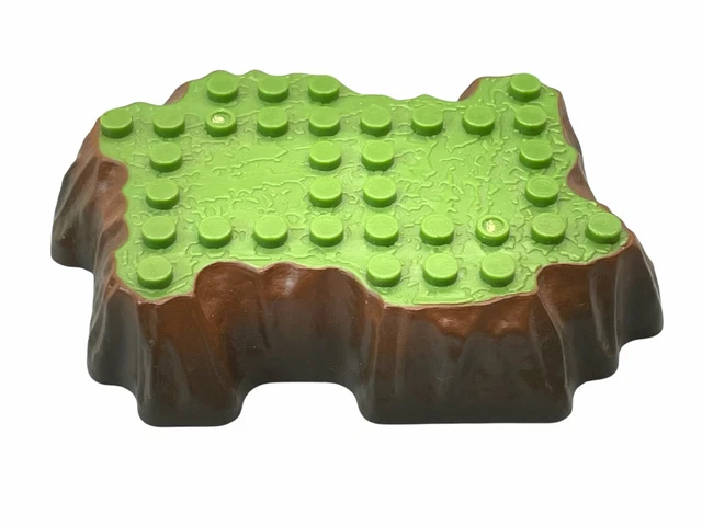 Mega Bloks Dragons Krystal Wars Replacement Part Grass Baseplate 3.75"x2.5"