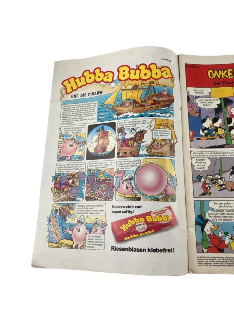 Walt Disneys Micky Vision Heft #10 + Poster ©1987 Hubba Bubba Kaugummi Werbung 2