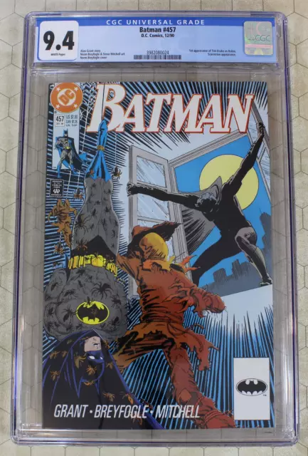 BATMAN #457 CGC 9.4 (1990) 1st app TIM DRAKE as ROBIN (DC Comics)!