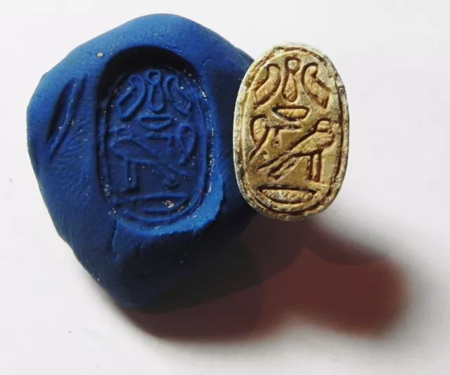 Zurqieh -Af712- Ancient Egypt ,2Nd Intermediate Stone Scarab. 1782 - 1570 B.c