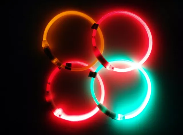 Leuchthalsband LED-USB Trixie Flash Hund Leuchtschlauch Hundehalsband USB 2