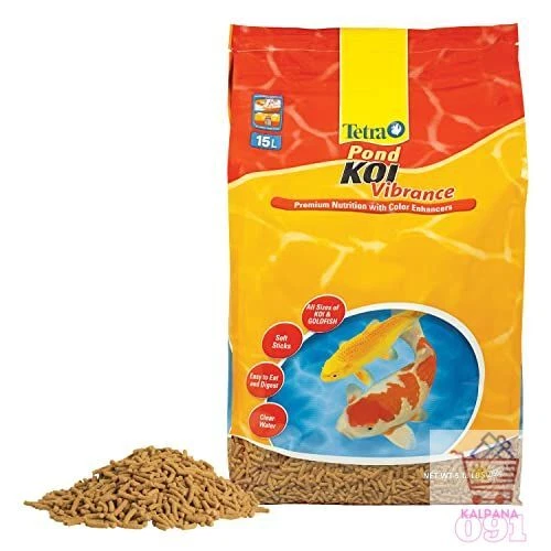 Tetrapond koi fish food vibrance sticks floating pond color 5.18 lbs model:16486