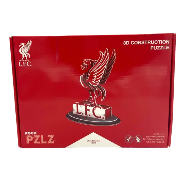 Liverpool FC Offizielles Liverbird Crest 3D-Baupuzzle LFC Geschenk