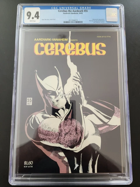 CGC Lot Of 3 Cerebus The Aardvark #54 9.2, #55 9.4, #56 9.4; Wolveroach Origin 3