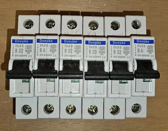 Doepke MCB Set di 6 interruttori miniaturizzati