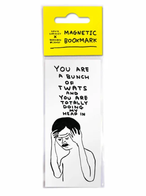 David Shrigley Gifts Funny Hilarious Magnetic Bookmark Novelty Cheap Present