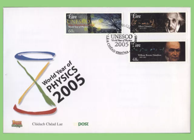 Ireland 2005 UNESCO World Year of Physics set on First Day Cover