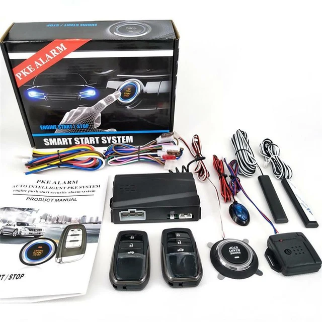 PKE Car Engine Alarm System Keyless Entry Push Button Remote Control Start/Stop
