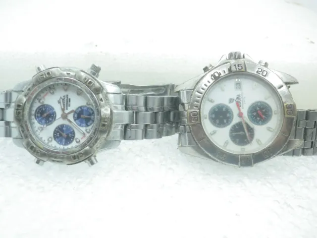 2 Relojes Cronografos Dogma Y Festina Para Reparar O Para Piezas Lote Watches