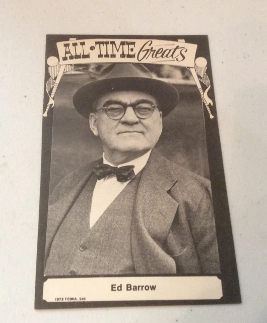 197380 TCMA ALLTIME Greats Postcard Ed Barrow Unposted MLB Baseball