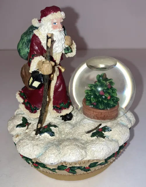 Globo de Nieve Santa Claus Yankee Candle Topper Papá Noel Viejo Mundo Fiestas