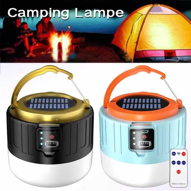 LED Campingleuchte Outdoor Camping Lampe Aufladbar Laterne Akku Zelt Licht Neu