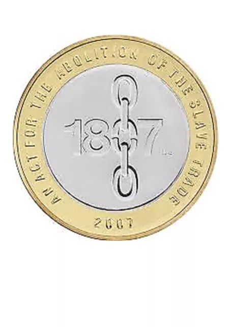 £2 Two Pound Coin, slave ABOLITION OF SLAVERY 1807-2007  lot A