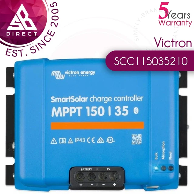 Victron Energy BlueSolar MPPT 75V 15 Amp 12/24-Volt Regolatore Di - 5