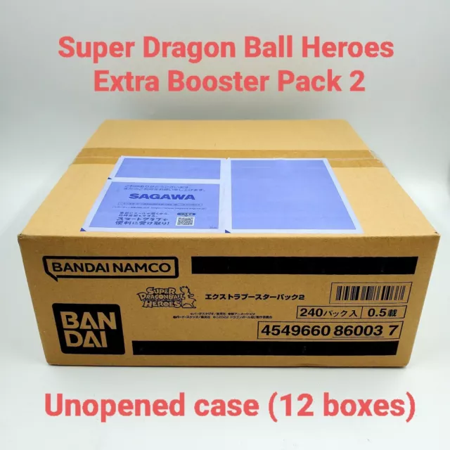 BANDAI SUPER DRAGON BALL HEROES EXTRA BOOSTER PACK 2 Custodia (12 scatole)...