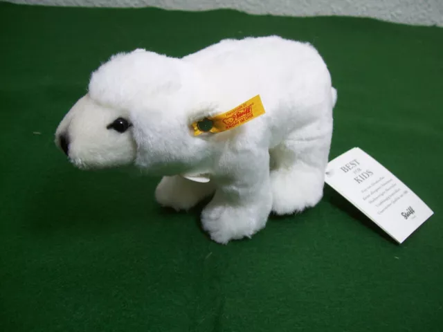 Steiff Arco Eisbär 18 cm Stofftier Plüschtier 062957 weiss Teddy Bär stehend