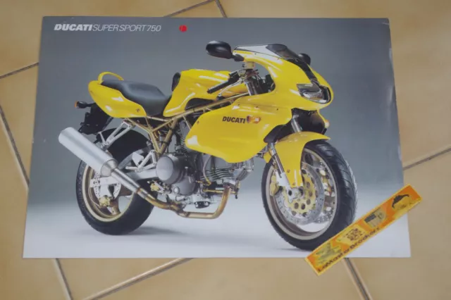 Brochure prospectus pub moto DUCATI SUPER SPORT 750 ss - 1999