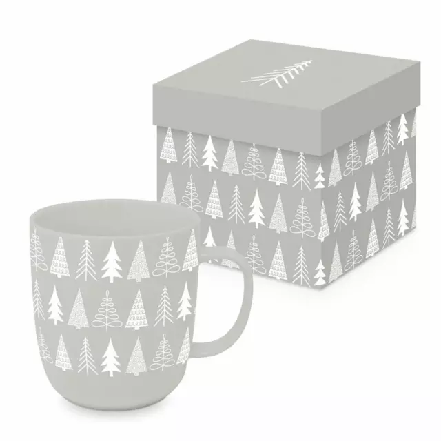 PPD Pure Mood taupe Mug mat en boîte cadeau Tasse à thé Tasse à café 400 ml