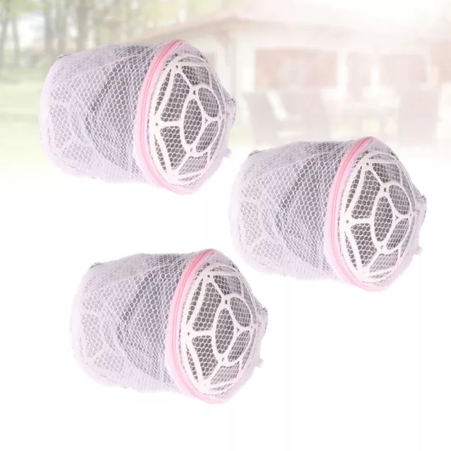 3 Pcs Petit Sac En Filet Sacs À Linge De Lavage Chaussettes Engrener 2