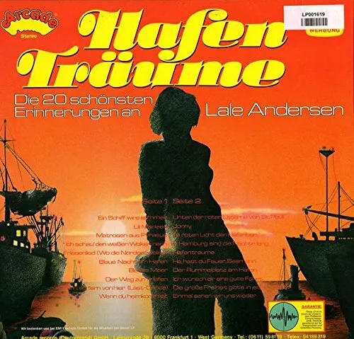 Lale Andersen - Hafen Träume Die 20 Schönsten Erinnerung An Lal LP #G2046468