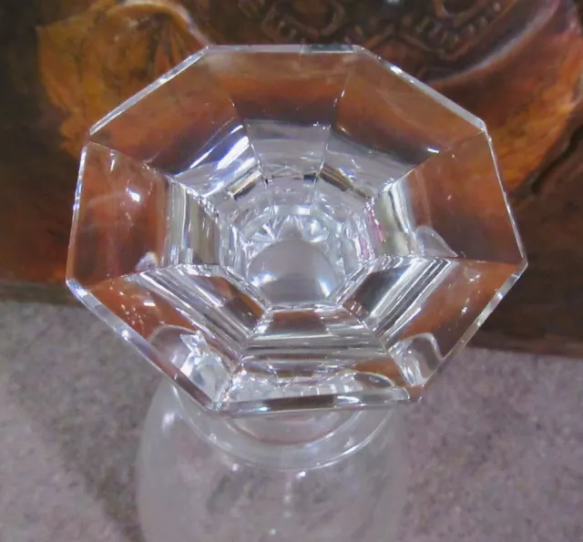 Carafe ou décanteur  en cristal du Val Saint Lambert modèle YALE VSL 3