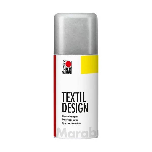 (53,27€/l) Marabu TextilDesign metallic-silber Colorspray für Textilien