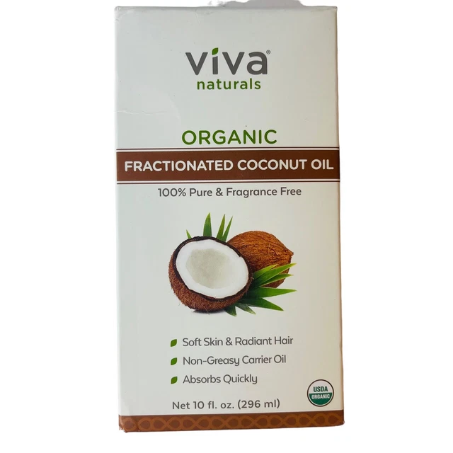 Aceite de coco fraccionado orgánico hidratante para el cabello para la piel 10 oz