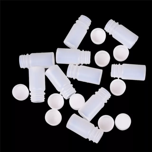 10x Plastic Reagent Bottles Medicine Sample Vials Liquid Holder Useful Tool ZR