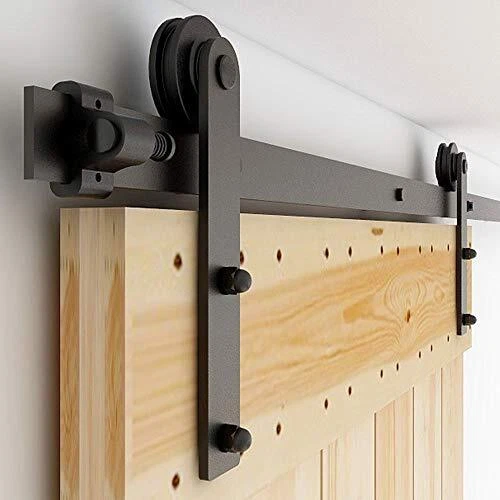 7FT Sliding Barn Door Hardware Kit, 7FT Rails for Single Door I Style Hangers