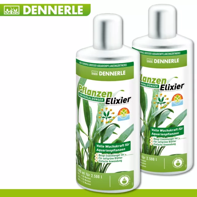 Dennerle 2 x 500 ML Elixir Universaldünger Plantes Aquatiques Aquarium