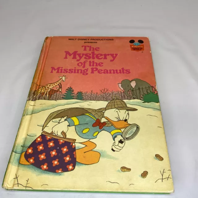 The Mystery of the Missing Peanuts Disney's Wonderful World Of Reading - 1975 HC
