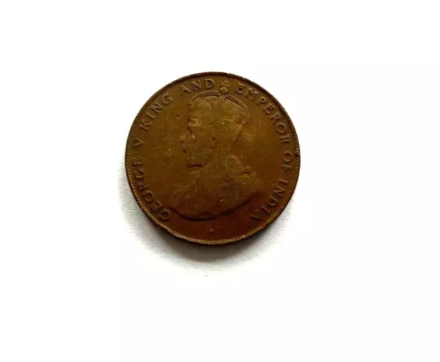 Mauritius 5 Cents Coin - 1921 - King George V