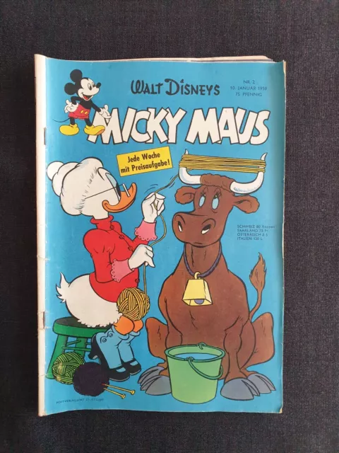 Walt Disneys MICKY MAUS Heft Nr. 2 von 1959 Sammler